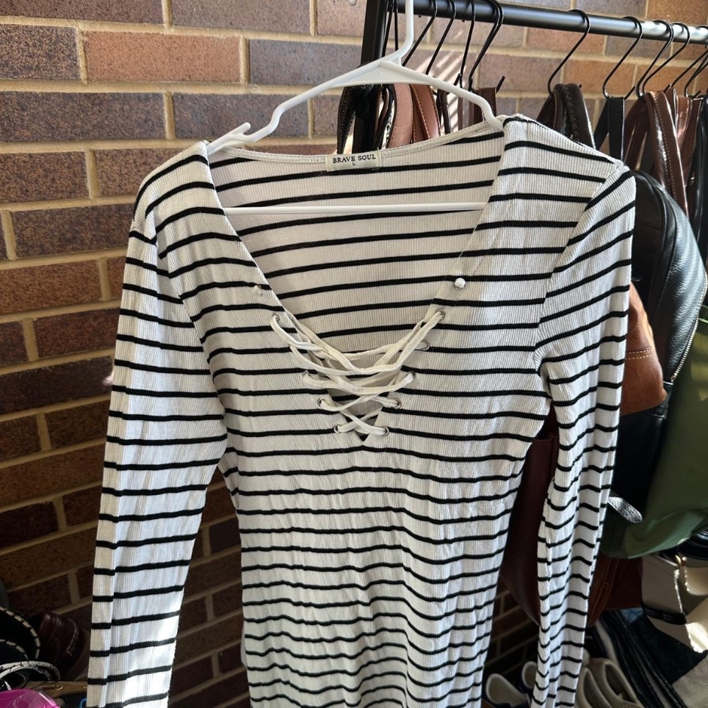 Brave Soul Striped Shirt